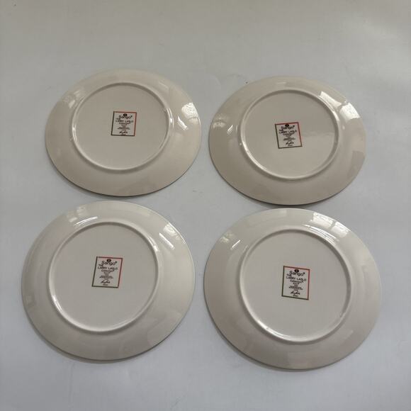 Vintage Sango Larry Laslo Birds of Paradise 7001 Japan 4 Salad Plates MCM - Picture 4 of 12